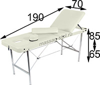 Фото "Комфорт Люкс 190Р/65-85" массажный стол с регулировкой высоты 3 секции за 9 800 руб.