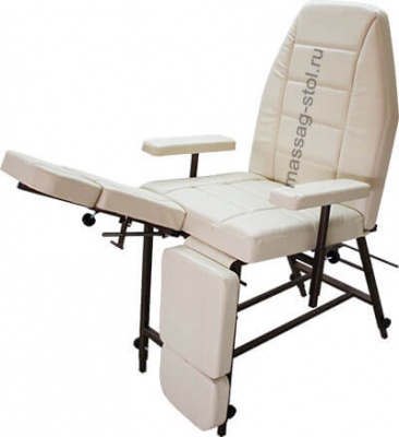 "Комфорт Стандарт Р" педикюрное кресло с регулировкой высоты, бежевый