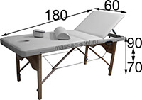 Фото "Престиж Люкс 180Р" складной массажный стол из бука с регулировкой высоты, 11 300 руб.
