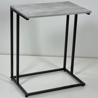 Столик прикроватный приставной Лофт, 60*40 см, бетон