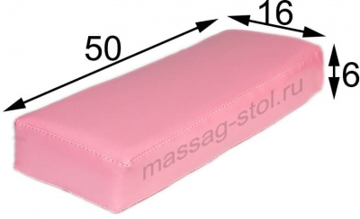 Подушка массажная 50*16*6 см, розовый